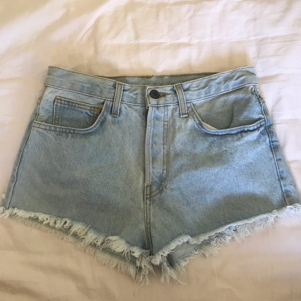 Brandy Melville High-Waisted Denim Shorts